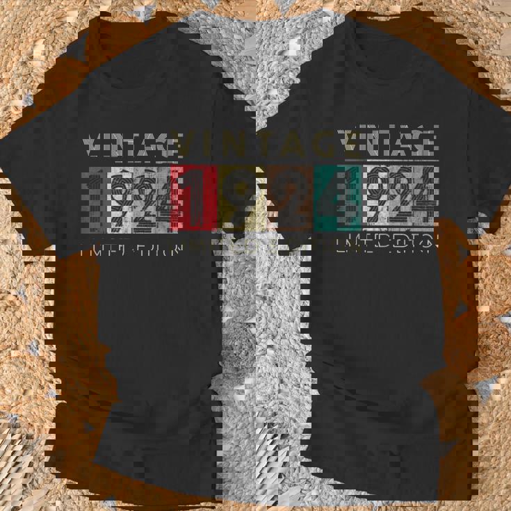 レトロ 99歳 ヴィンテージ 1924 限定版 99歳の誕生日 Tシャツ 高齢者への贈り物