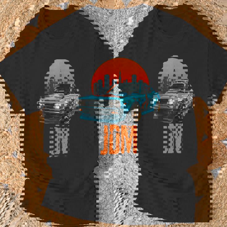 レトロ Jdm 和 ドリフト レーシング チューニング 車 東京 スカイライン Tシャツ 高齢者への贈り物