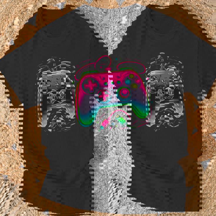 レトロ ゲーミング コントローラー ゲーマー ビデオ ゲーム コントローラー Tシャツ 高齢者への贈り物