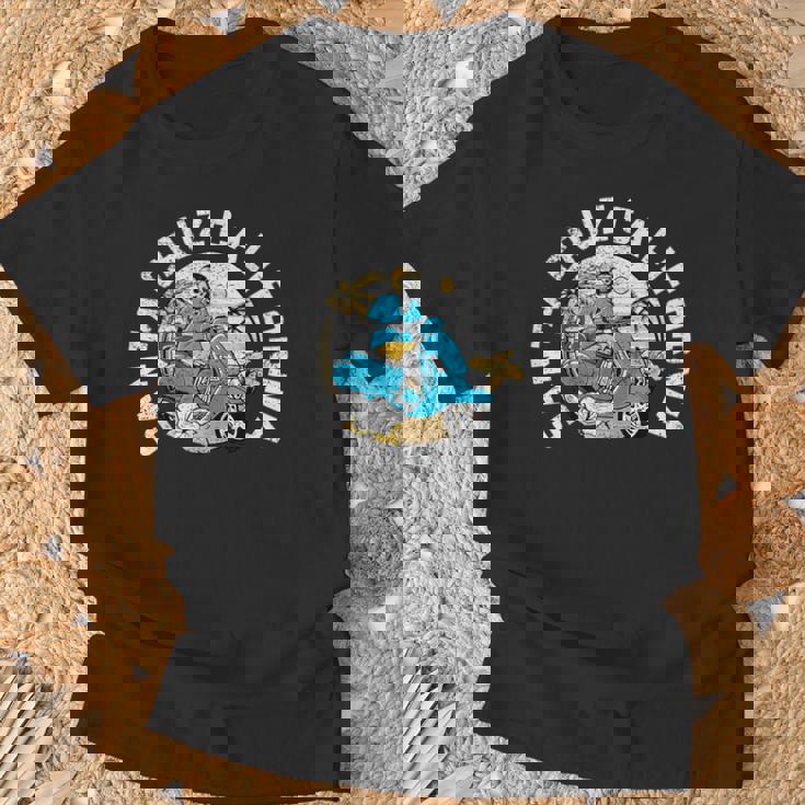 レトロ スケルトン ビーチ サンタクルーズ Tシャツ 高齢者への贈り物