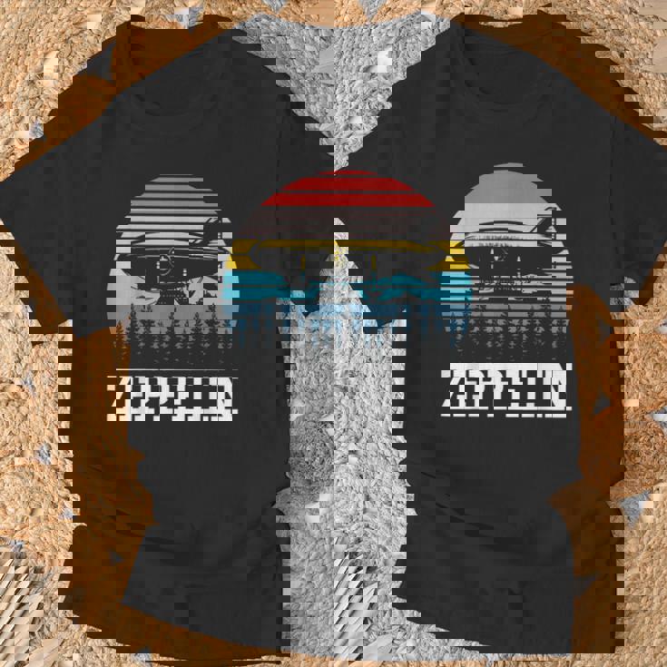 レトロ ツェッペリン 70年代 80年代 飛行船 ツェッペリン ツェップリン Tシャツ 高齢者への贈り物