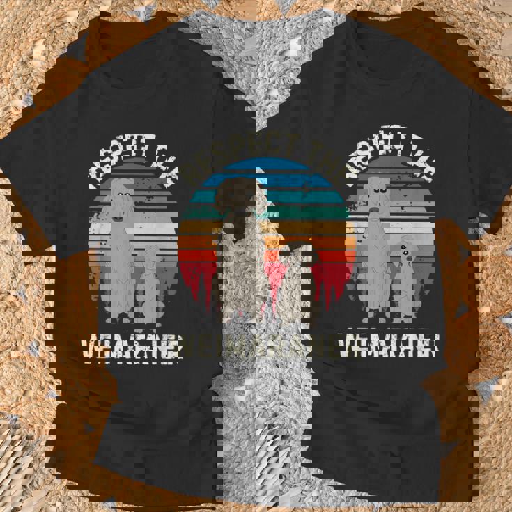レトロ リスペクト ワイマラナー ヴィンテージ グランジ ワイマラナー 恋人 Tシャツ 高齢者への贈り物