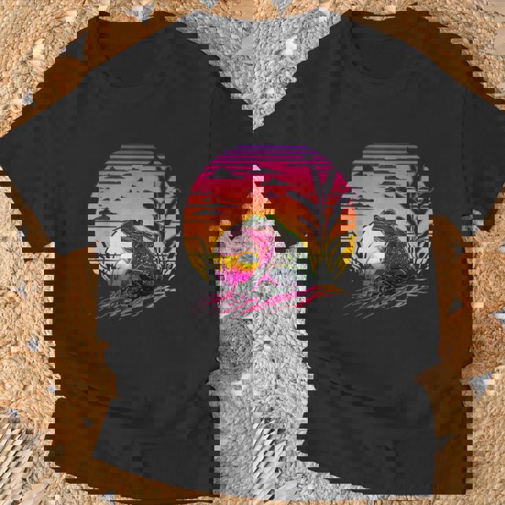 レトロなエステティックフロッグ Tシャツ 高齢者への贈り物