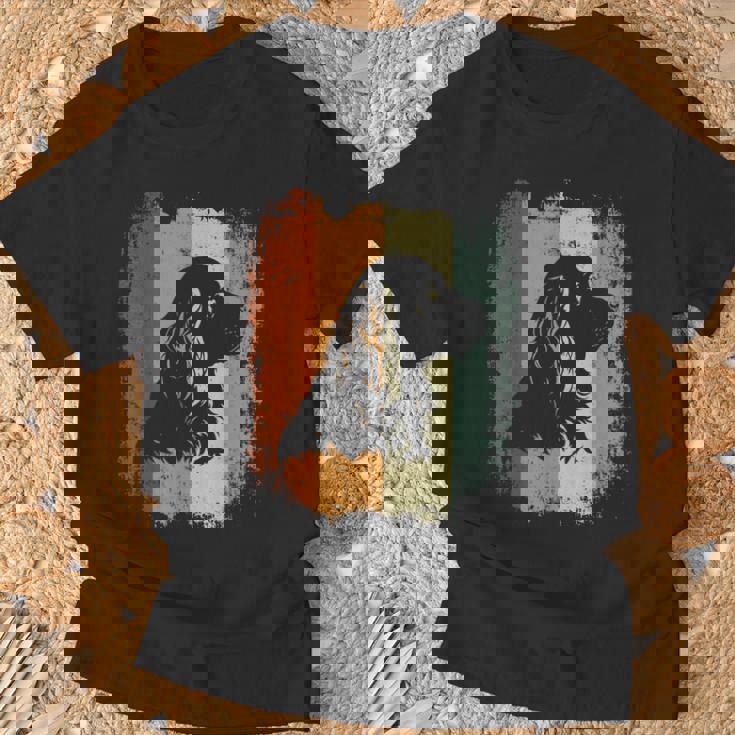 レトロなデザインのアメリカンコッカースパニエルドッグ Tシャツ 高齢者への贈り物