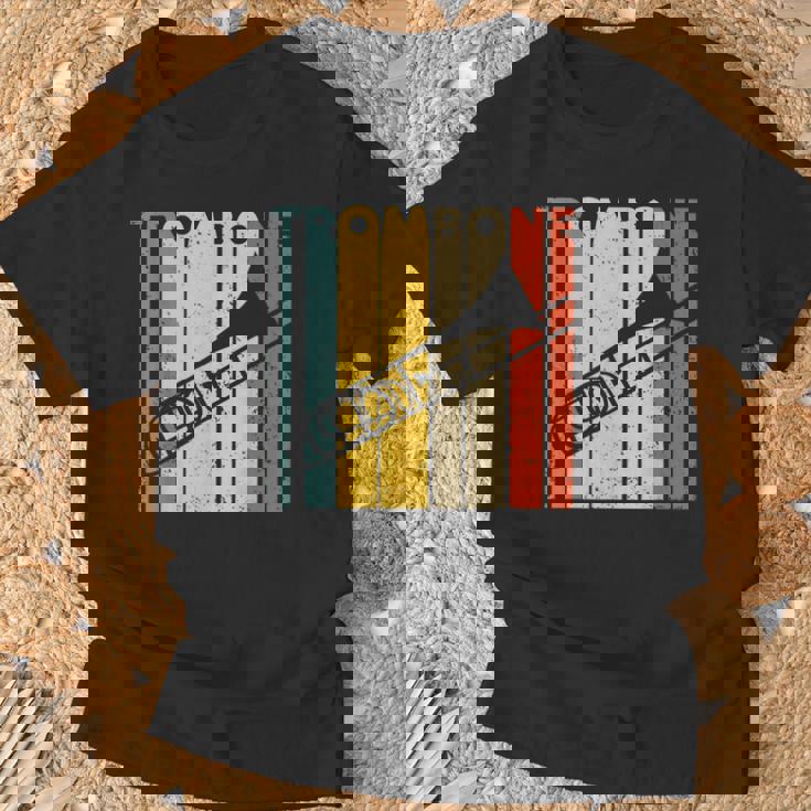 レトロトロンボーン I 吹奏楽部 I ミュージシャン I トロンボーン Tシャツ 高齢者への贈り物