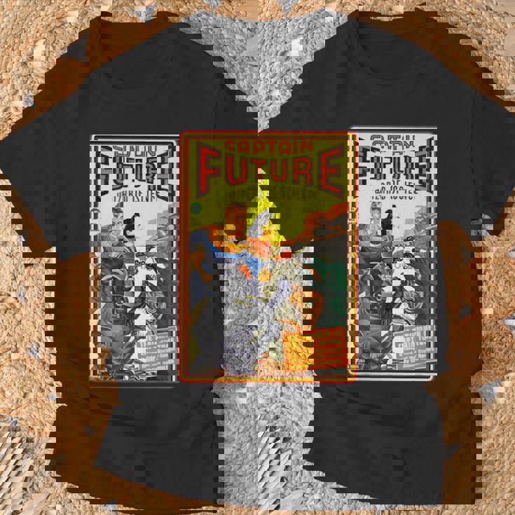 レトロヴィンテージキャプテンフューチャーコミックマガジン Tシャツ 高齢者への贈り物