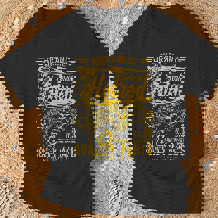レトロヴィンテージスタイルのホットロッドロカビリーアンティーク調デザイン。 Tシャツ 高齢者への贈り物