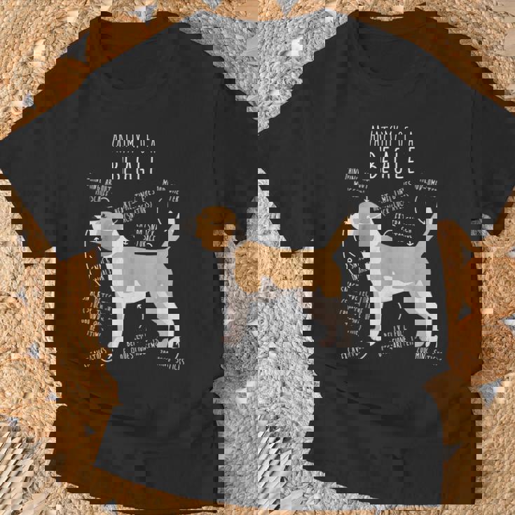 レモンビーグル犬の解剖学、面白い かわいい ペット 犬 ママ ドッグ パパ Tシャツ 高齢者への贈り物