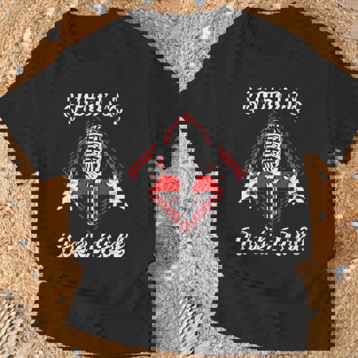 ロカビリー 50年代 ロックンロール 音楽 Tシャツ 高齢者への贈り物