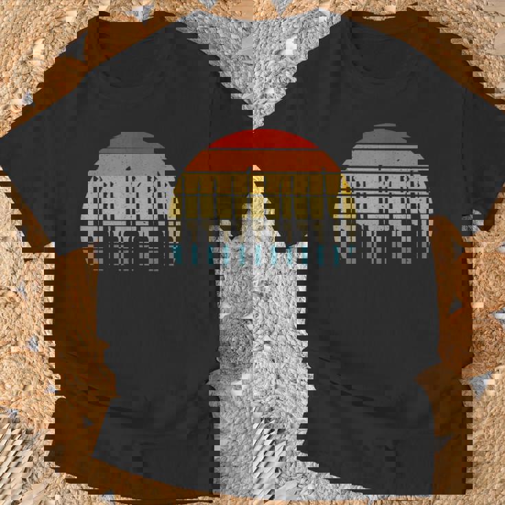 ロックピッキングレトロサンセット ロックピッカーとロックスミス Tシャツ 高齢者への贈り物