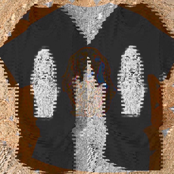 ロングヘア ダックスフンド ギフト かわいい ソーセージ 犬 レディース メンズ Tシャツ 高齢者への贈り物