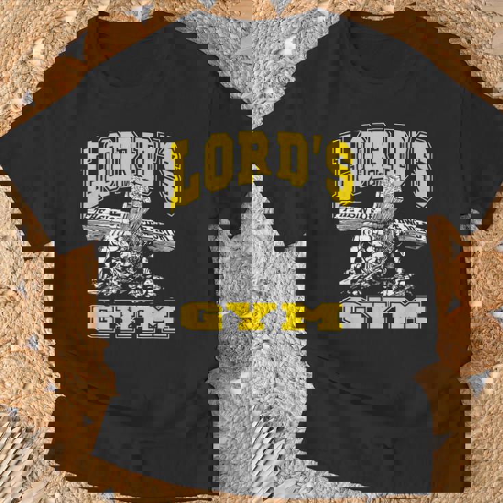 ローズジム-ロードズ・ザ・シン・オブ・ワールド・ジーザス Tシャツ 高齢者への贈り物