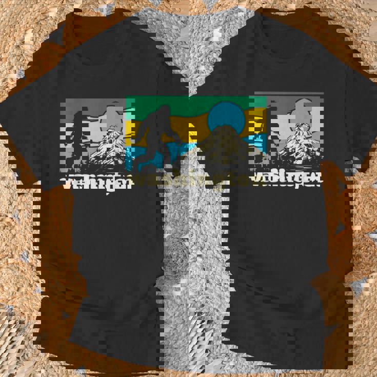 ワシントン州立大学ホームマウンテンズ ビッグフット サスカッチ イエティ ギフト Tシャツ 高齢者への贈り物