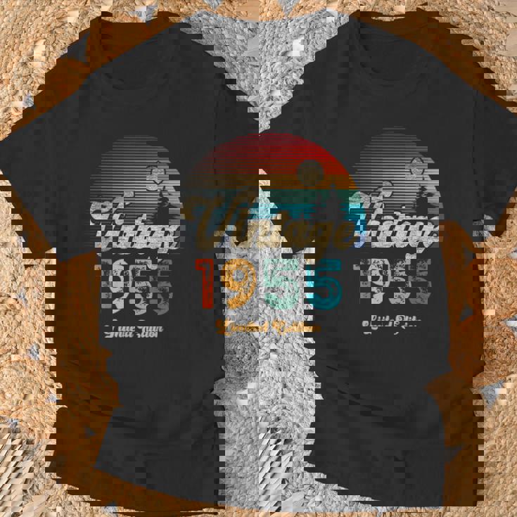 ヴィンテージ 1955 リミテッド・エディション サンセット 70Th Birthday Tシャツ 高齢者への贈り物