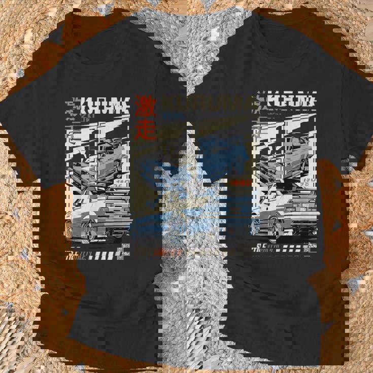 ヴィンテージ Kuruma 日本jdm 東京 日本 ドリフト レースカー Tシャツ 高齢者への贈り物