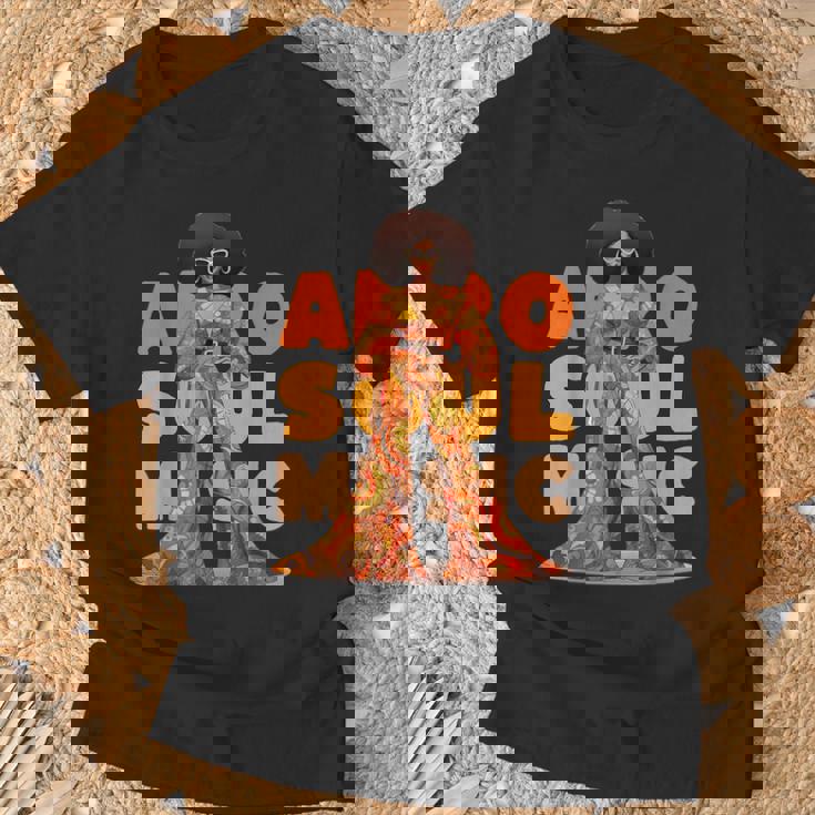 ヴィンテージ アフロ ソウル ミュージック グルービー ブラック クイーン メラニン Tシャツ 高齢者への贈り物