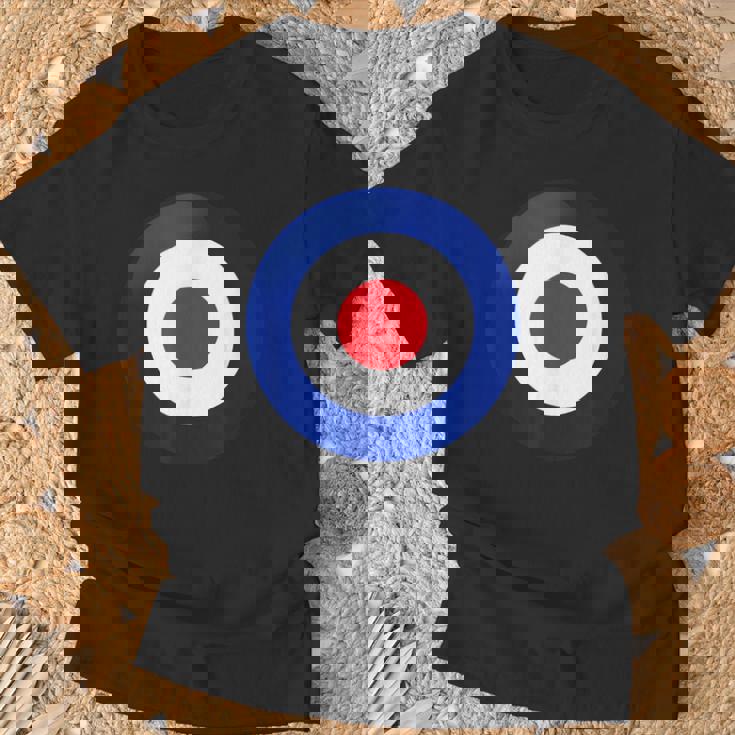 ヴィンテージ イギリス Raf Mod Bullseye レトロ シンボル ラウンデル ターゲット Tシャツ 高齢者への贈り物