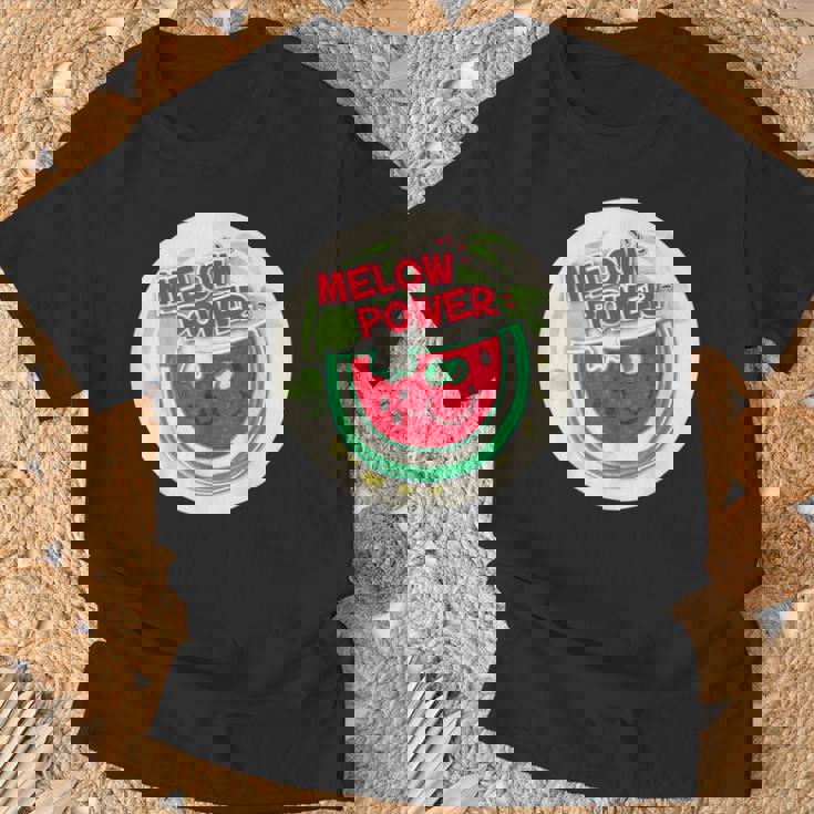 ヴィンテージ スクラッチ&スニフ ステッカー スイカ、メロンパワー Tシャツ 高齢者への贈り物