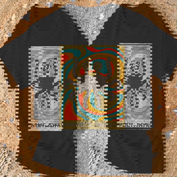 ヴィンテージ スパゲッティモンスター 無神論者 レトロギフト Tシャツ 高齢者への贈り物