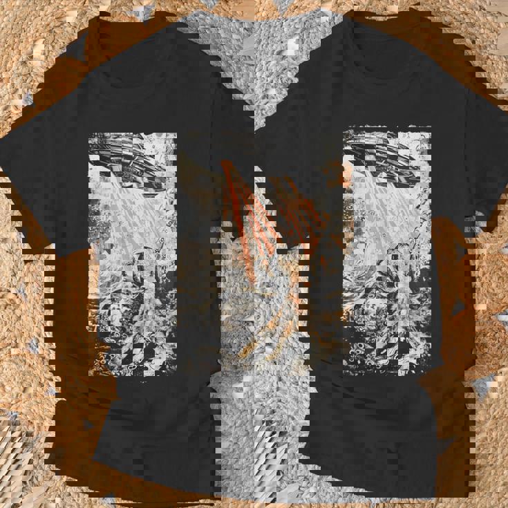 ヴィンテージ タコ Ufo Uap エイリアン タコ タコ Tシャツ 高齢者への贈り物