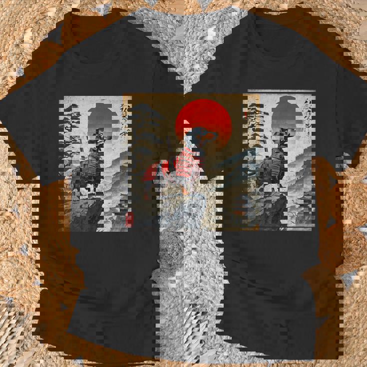 ヴィンテージ ダックスフンド サムライ ウナー 犬 日本の浮世絵 アート Tシャツ 高齢者への贈り物