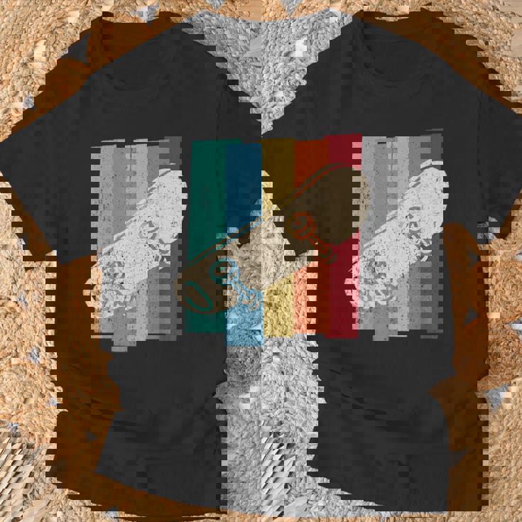 ヴィンテージ レトロ スケート スケートボード スケーター スタント ボーイズ キッズ Tシャツ 高齢者への贈り物