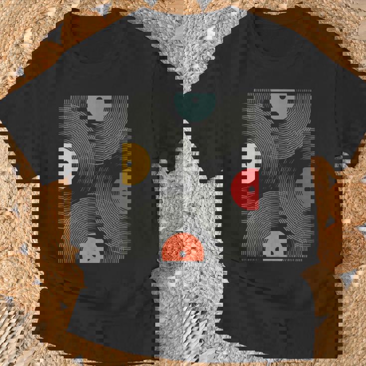 ヴィンテージ レトロレコード レコード モダンアート Tシャツ 高齢者への贈り物