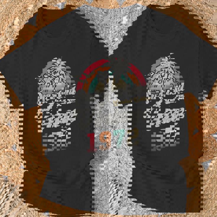 ヴィンテージ1972バースデー53年パームツリー レトロ Tシャツ 高齢者への贈り物