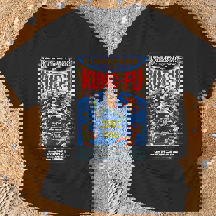 ヴィンテージカンフー格闘技 映画レトロギフト Tシャツ 高齢者への贈り物