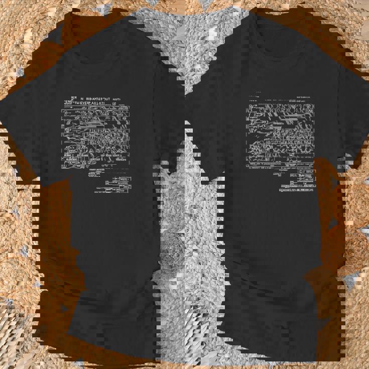 ヴィンテージギターアンプ 図面 Tシャツ 高齢者への贈り物