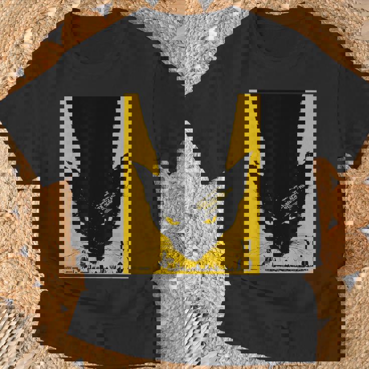 ヴィンテージポスター 黒猫レトロtシャツ Tシャツ 高齢者への贈り物