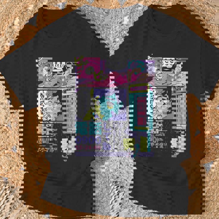 ヴィンテージ・アニメ・スタイル ミッドナイト・ジャパン・マンガ Tシャツ 高齢者への贈り物