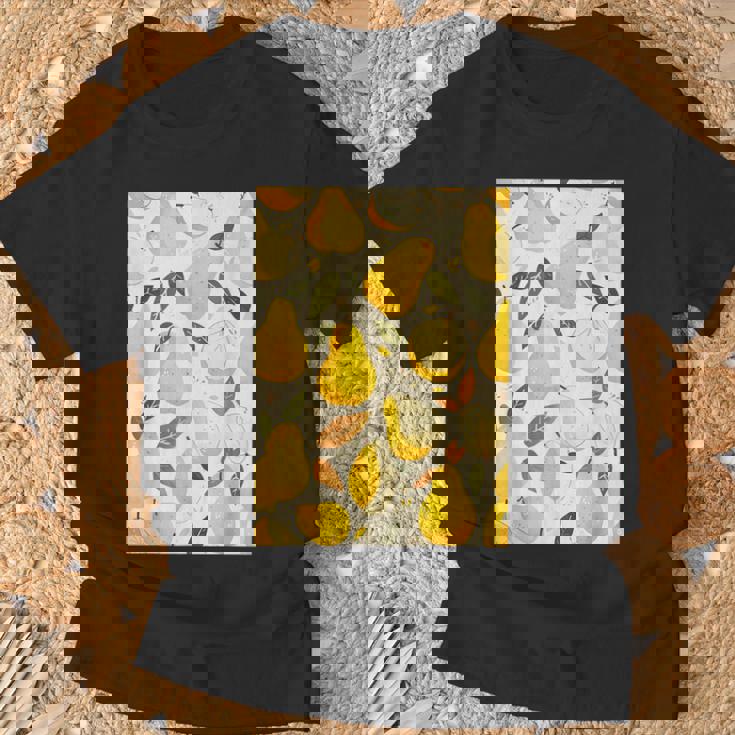 ヴィンテージ柄アート梨 Tシャツ 高齢者への贈り物