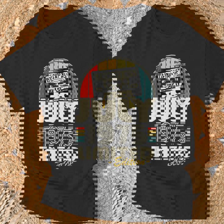 ヴィンテージ誕生日 50歳 男性 女性 1975年7月生まれ Tシャツ 高齢者への贈り物