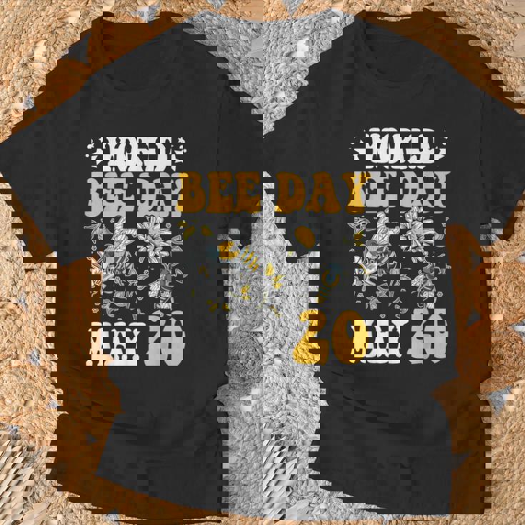 世界ミツバチの日 ミツバチ Tシャツ 高齢者への贈り物