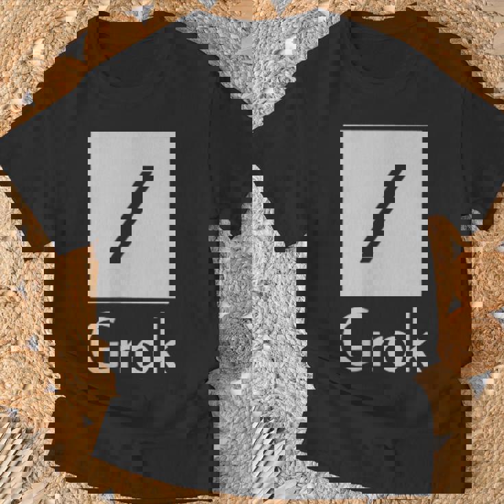 両面 Grok Ai 人工知能研究 Tシャツ 高齢者への贈り物