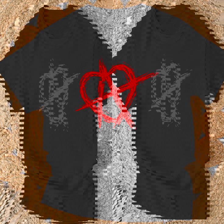 人間関係アナーキー シンボル・ロゴ Ra 恋愛関係アナーキー Tシャツ 高齢者への贈り物