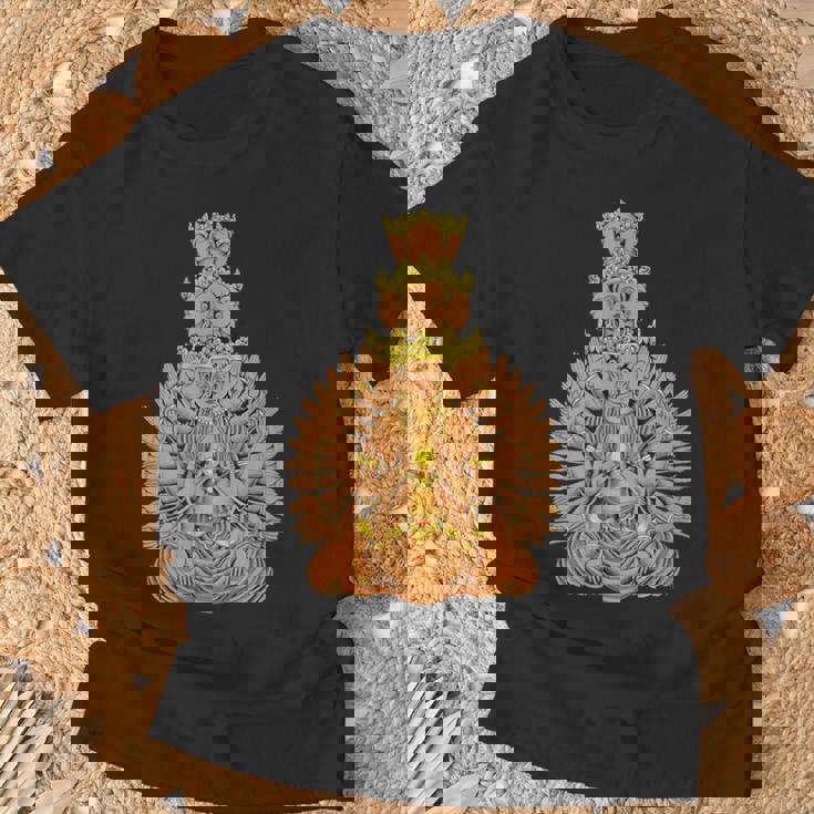 仏教 観音菩薩 Tシャツ 高齢者への贈り物