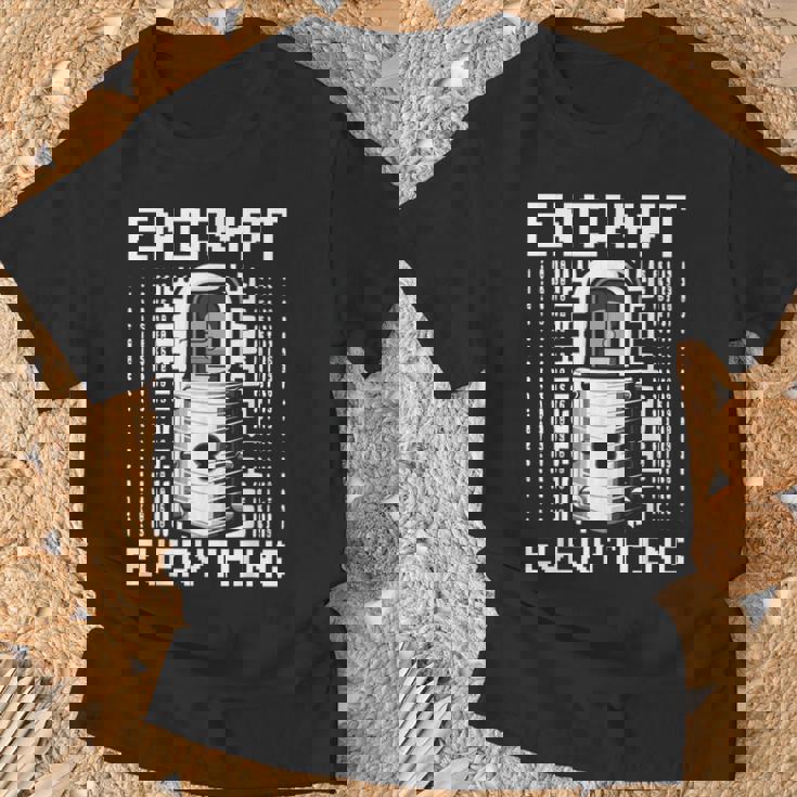 倫理的ハッキング アナリスト 倫理的サイバーセキュリティ Encrypt Everything Tシャツ 高齢者への贈り物