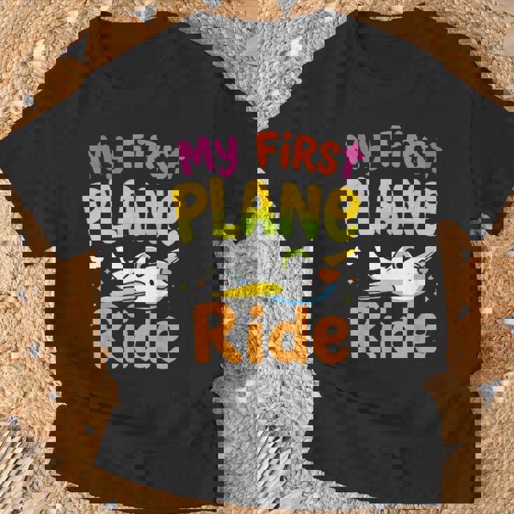 初めてのフライトmy First Plane Ride Tシャツ 高齢者への贈り物