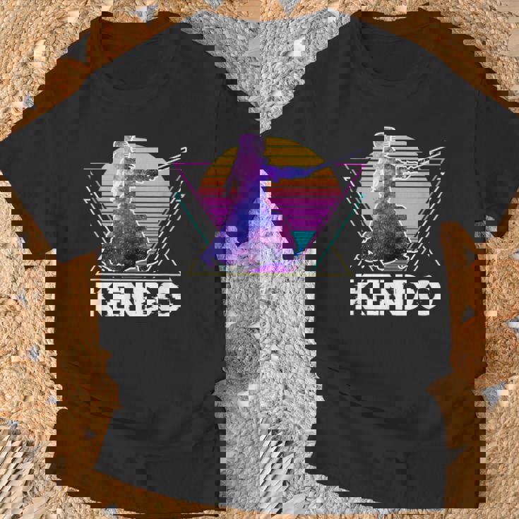 剣道 日本武道 レトロ ヴィンテージ ヴェイパーウェーブ 90年代 Tシャツ 高齢者への贈り物