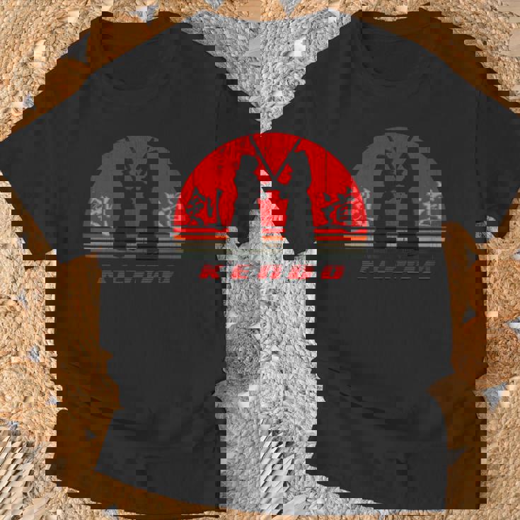 剣道、ヴィンテージスタイル Tシャツ 高齢者への贈り物