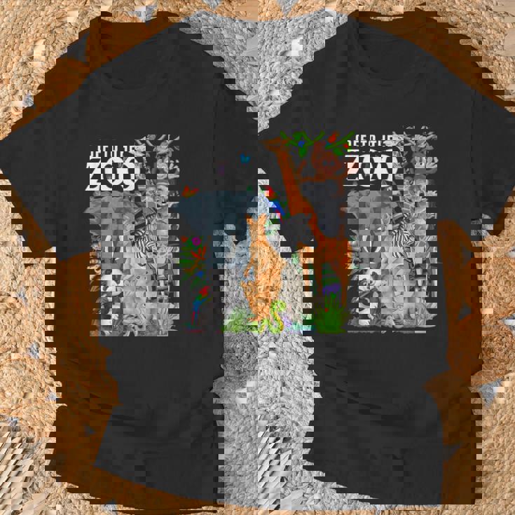 動物園動物 サファリパーティー 動物園サファリ動物園 Tシャツ 高齢者への贈り物