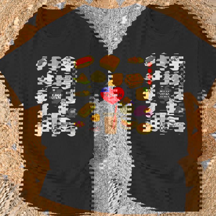 台湾の味 グルメ 国旗 ローカルフード Tシャツ 高齢者への贈り物