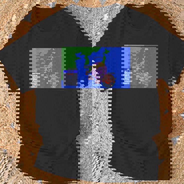 台風情報デザイン Tシャツ 高齢者への贈り物