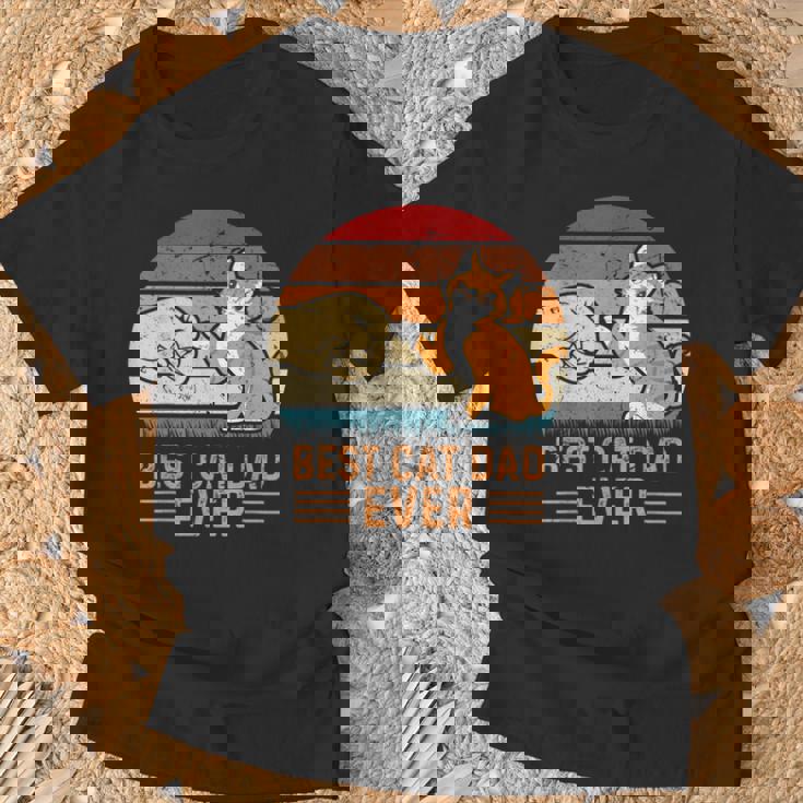 史上最高の猫のお父さん Tシャツ 高齢者への贈り物