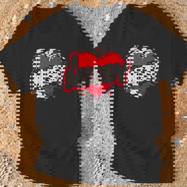 名前入り Missy I Love Missy Tシャツ 高齢者への贈り物