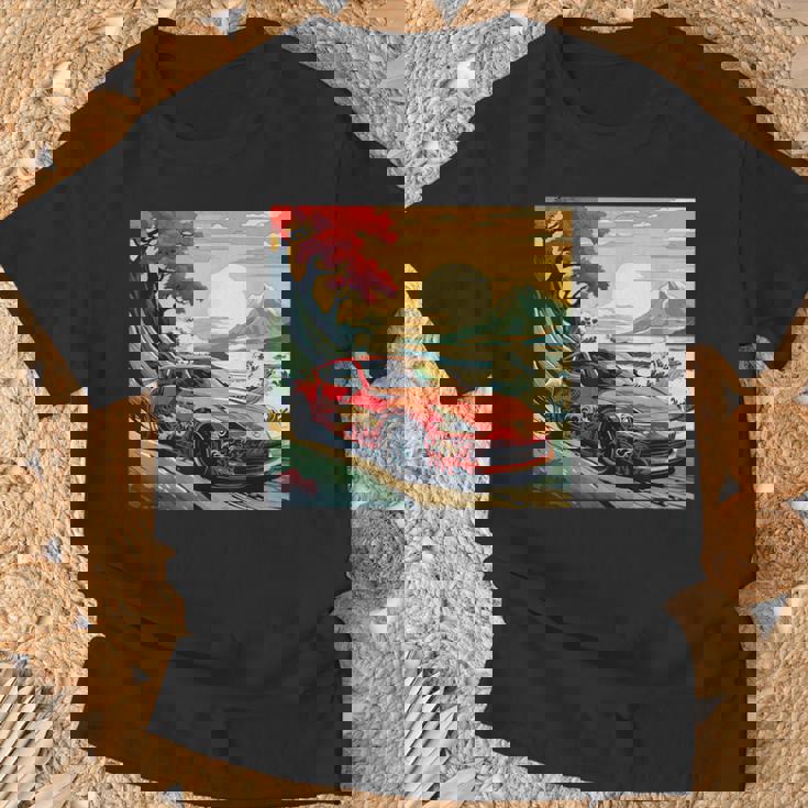 和風370z車 Tシャツ 高齢者への贈り物