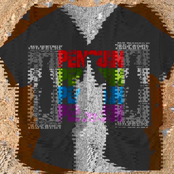 国際世界ペンギンデー Tシャツ 高齢者への贈り物