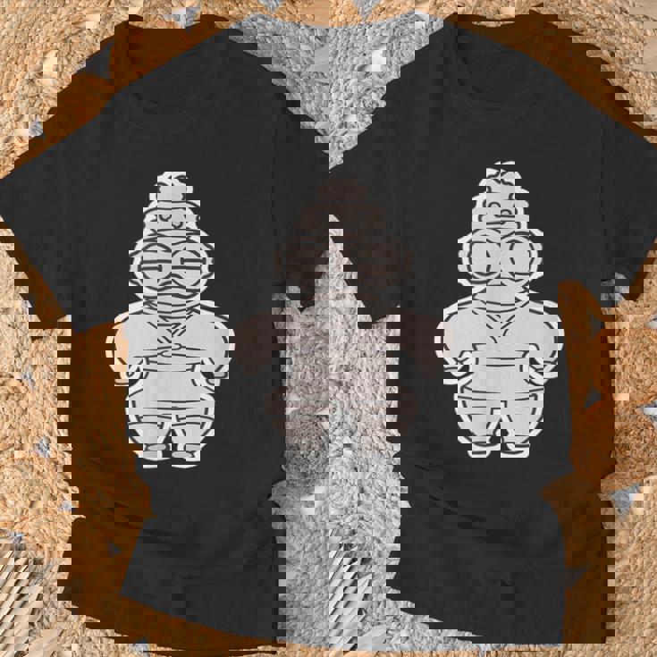 土偶 どぐう【ゆるフレンズ】遮光器土偶 歴史土器 イラスト Tシャツ 高齢者への贈り物